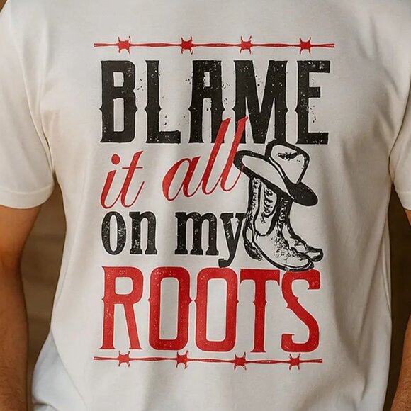 Garth Brooks Blame It All On My Roots Tour Country Fan Graphic Music T-Shirt 103 - Picture 2 of 5